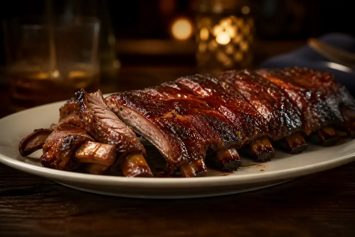 BBQ fall-off-the-bone ribs