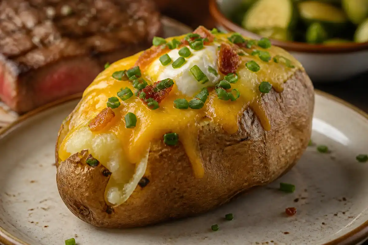 Loaded baked potato side